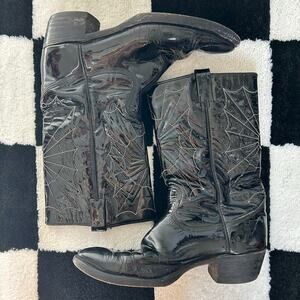 1980s black cowboy boots!